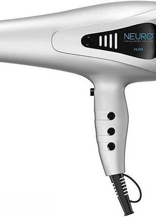 Фен для волосся 2000 вт neuro light професійний фен для волосся із захистом від пухнастості