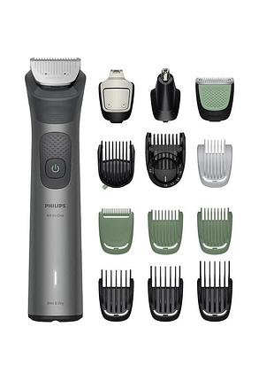 Триммер philips series 7000, для бороды, головы и тела, насадок-15, сталь, серый