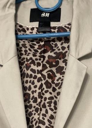 Жіночий піджак h&m бежевий 6