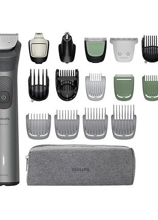 Триммер philips series 7000, для бороды, головы и тела, насадок-17, сталь, серый