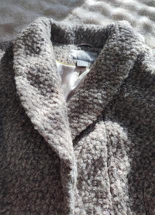 🤎 h&amp;m — фактурное шерстяное пальто 8