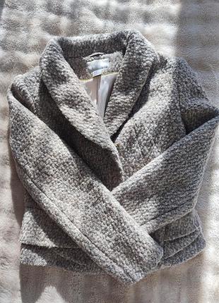🤎 h&amp;m — фактурное шерстяное пальто