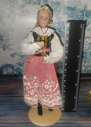 Колекційна лялька cepelia краків'янка. ручна робота