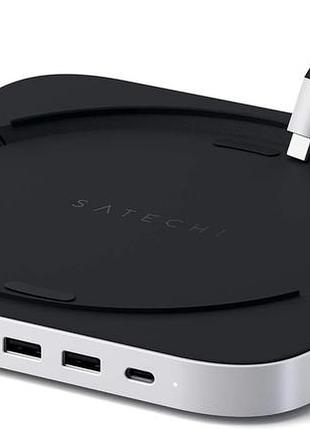 Алюминиевая подставка и концентратор для mac mini m2/m1 satechi stand & hub док-станция для mac studio