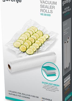 Рулони для вакуумування gorenje, 28х300см, 3 шт