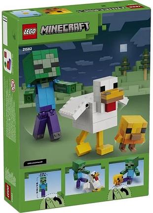 Конструктор lego minecraft курячий жокей