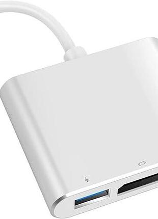 Адаптер 3 в 1 vvg usb-c для 4k hdtv многопортовый цифровой av-концентратор хаб типа usb-c