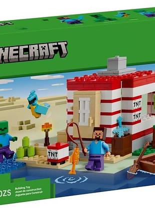 Конструктор lego minecraft дом из взрывчатки в джунглях