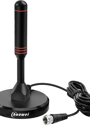 Chaowei цифрова hdtv антена з магнітною основою, для телевізорів roku 4k 1080p і fire tv stick