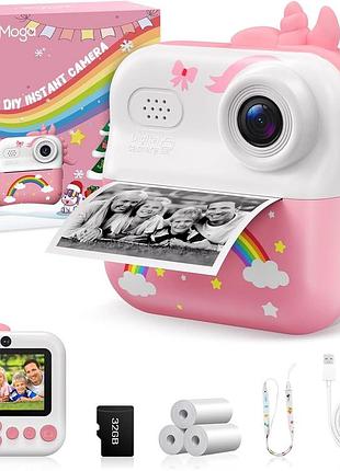 Детская цифровая камера elecmoga kigs diy instant camera камера с мгновенной термопечатью