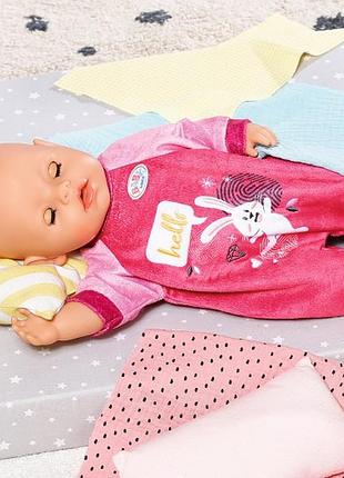 Одяг для ляльки baby born - рожевий комбінезон 2
