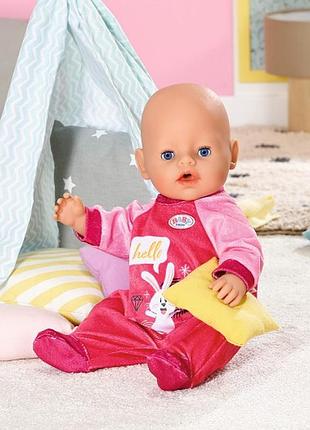 Одяг для ляльки baby born - рожевий комбінезон 3