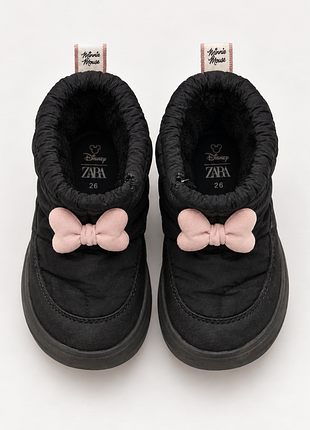 Детские балетки zara × disney с бантиками, 26 размер