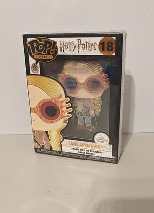 Harry potter - luna lovegood  - funko pin 
коллекционный эмалевый значок funko pop! pin #18 с изображением полумны лавгуд из вселенной «гарри поттера»