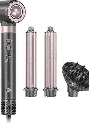 Фен для сушіння волосся 4 в 1 1400 вт webeauty hype-air f9e професійний фен-стайлер 110 000 об/хв