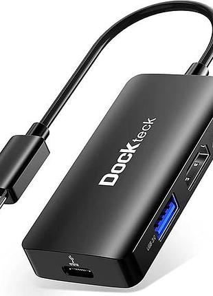 Концентратор docktech usb-c hub dd0006-de многофункциональный usb-c хаб 6 в 1