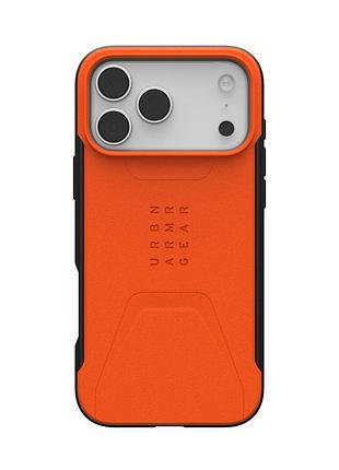 Чохол uag для iphone 17 pro max, civilian magsafe, orange