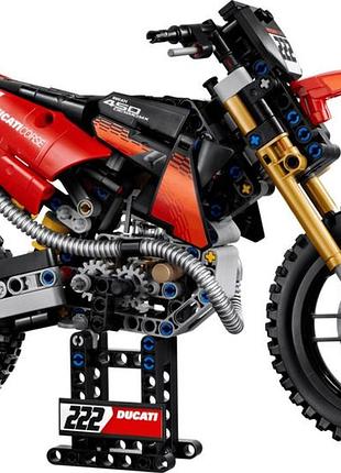 Конструктор lego technic мотоцикл ducati desmo450 mx factory