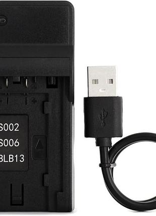 Компактное usb-зарядное устройство norifon cga-s002 зарядное устройство для аккумуляторов камер panasonic lumix