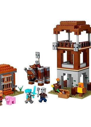 Конструктор lego minecraft аванпост разбойников и опустошитель 2