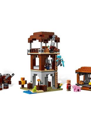 Конструктор lego minecraft аванпост разбойников и опустошитель 4