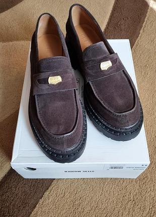 Лофери жіночі steve madden коричневі замшеві