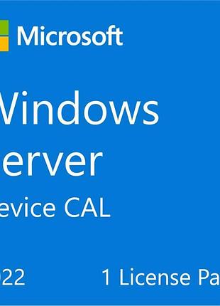Примірник пз microsoft windows server 2022 cal 1 device англ, оем без носія