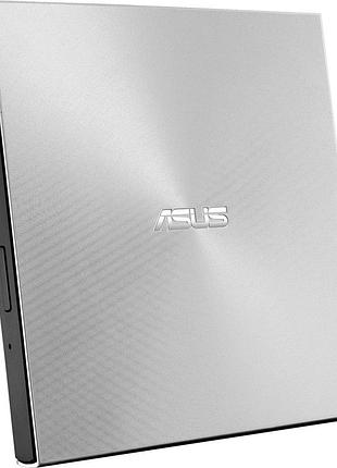 Привод оптический портативный asus sdrw-08u9m-u dvd+-r/rw burner m-disc usb2.0 slim серебряный retail box
