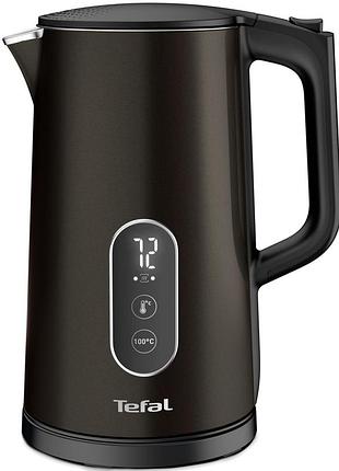 Електрочайник tefal digital, 1.7л, з подвійними стінками, 5 темп.реж, чорний