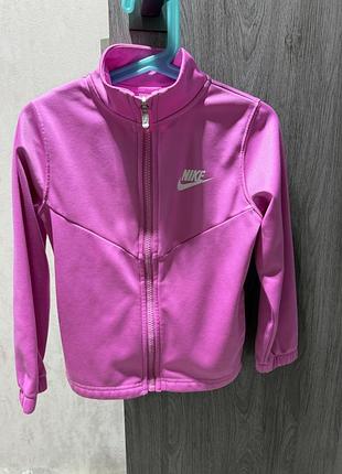 Кофта для дівчинки nike на флісі, рожева