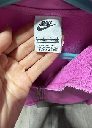 Кофта для дівчинки nike на флісі, рожева 4