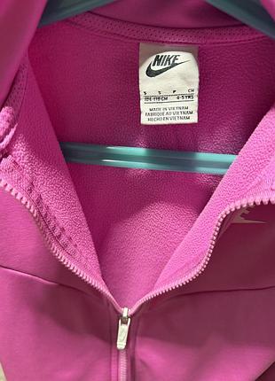 Кофта для дівчинки nike на флісі, рожева 6
