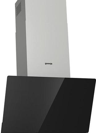 Вытяжка gorenje наклонная, 60см, 608м3ч, черный
