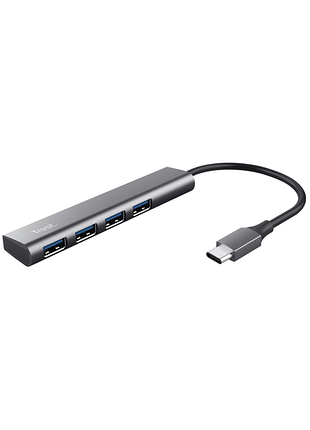 Usb-хаб trust halyx type-c to 4-port usb-a 3.2 grey