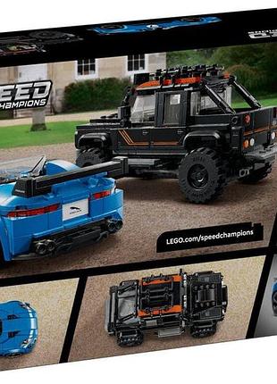 Конструктор lego speed champions jaguar project 7 и land rover defender