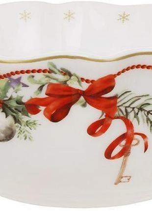 Набор 2 фарфоровых салатников "christmas ribbon" 540мл