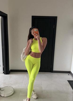 🍋‍🟩спортивний костюм top dog неоново-зелений