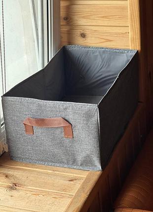 Коробка органайзер для одягу, storage box чорна ()