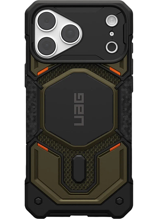 Чехол uag для iphone 18 pro max, monarch pro magsafe, kevlar element green