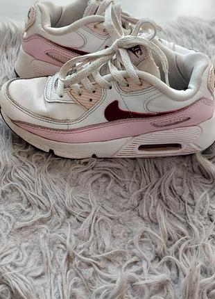 Кросівки  nike air max 90 білі з рожевим