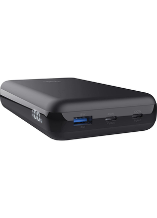 Аккумулятор портативный литий-ионный power bank trust laro, 20000 мач, usb-a/2хusb-c, 100w, черный