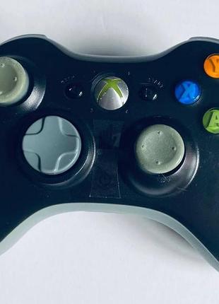 Геймпад xbox 360, беспроводной, черно-серый, б/у