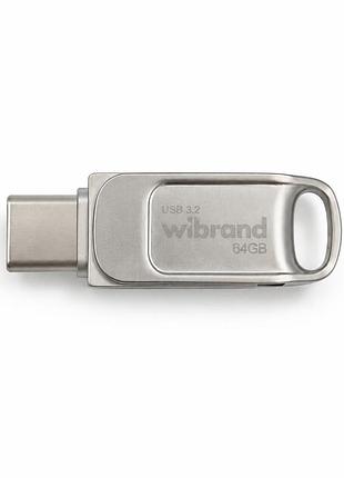 Флеш-накопичувач wibrand usb. bee usb type-a/usb type-c silver (. )