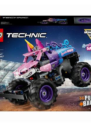 Конструктор monster jam sparkle smash pull-back (42220)