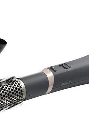 Фен-щетка philips 3000 series, 800вт, 3 режима, холл. обдув, керамика, серый