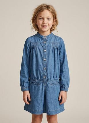 Дитяча джинсова сукня на дівчинку benetton