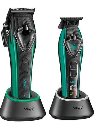 Набор для стрижки vgr v-884 s2, машинка + триммер