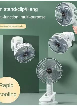 Вентилятор мини usb с прищепкой проводной desktop fan xl- )