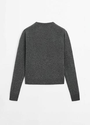 Вовняний кардиган massimo dutti, 4