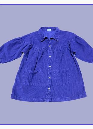Вельветовое платье от next на 2-3yrs 100% cotton.